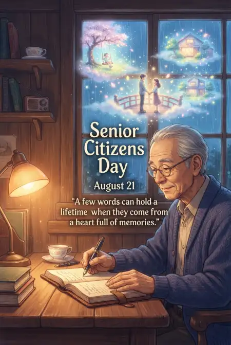 Senior Citizens Day 2026 Messages For Grandparents - Free Senior Citizens Day 2026 Download