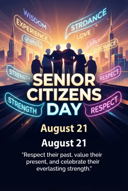 Senior Citizens Day 2026 Respect And Care For Elderly - Free Senior Citizens Day 2026 Download