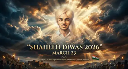 Shaheed Diwas 2026 Poster With Quotes Hindi - Free Shaheed Diwas 2026 Download