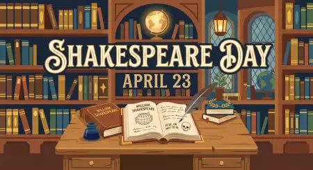 Shakespeare And World Book Day Connection - Free William Shakespeare Day 2026 Download