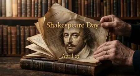 Shakespeare Day Caption Ideas Hindi English - Free William Shakespeare Day 2026 Download