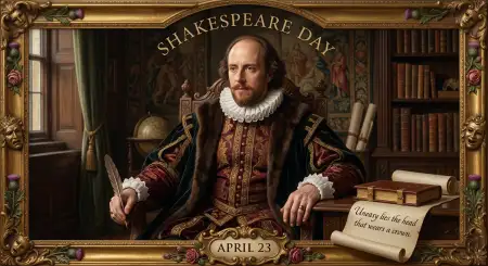 Shakespeare Day Classroom Poster - Free William Shakespeare Day 2026 Download