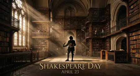 Shakespeare Day Reels Script Hindi English - Free William Shakespeare Day 2026 Download