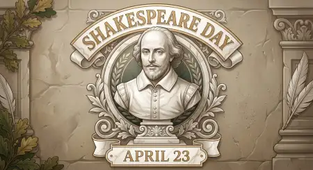 Shakespeare Day Vintage Texture Background - Free William Shakespeare Day 2026 Download
