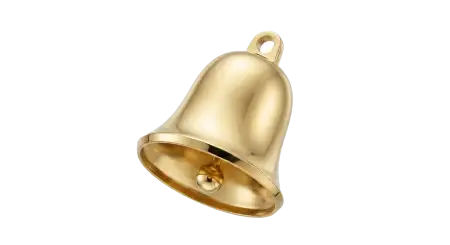Free Shiny Metal Christmas Bell Png Hd Download PNG Image Download