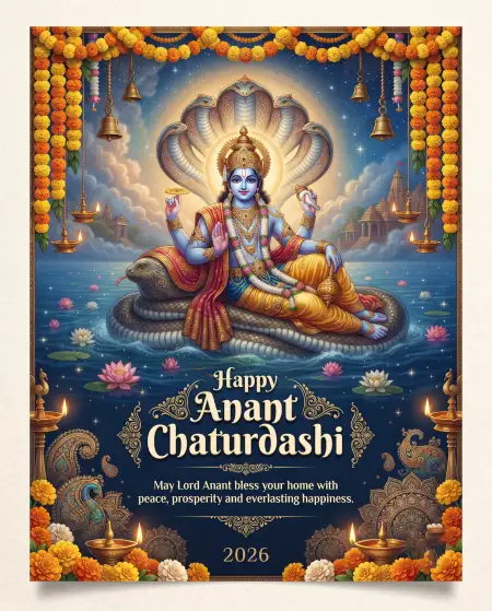 short anant chaturdashi wishes 2026