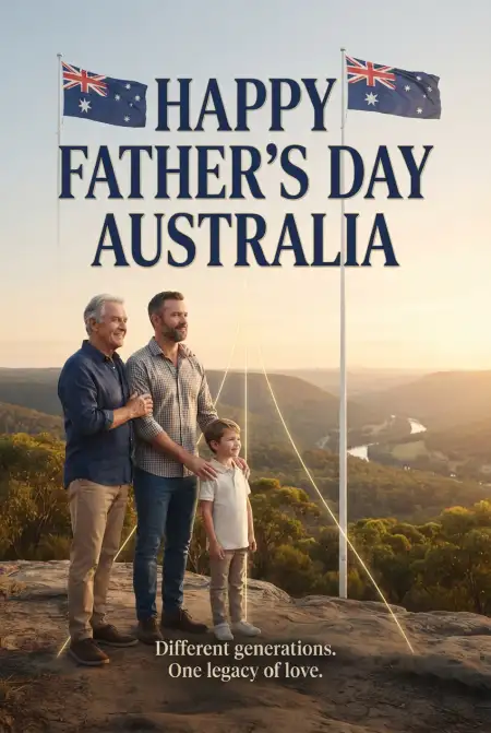 Free Short Fathers Day Wishes Australia 2026 Image Download