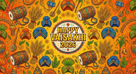 Short Happy Vaisakhi 2026 Wishes Messages - Free Happy Vaisakhi 2026 Download