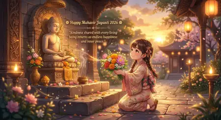 Short Mahavir Jayanti 2026 Wishes For Social Media - Free Mahavir Jayanti 2026 Wishes Download
