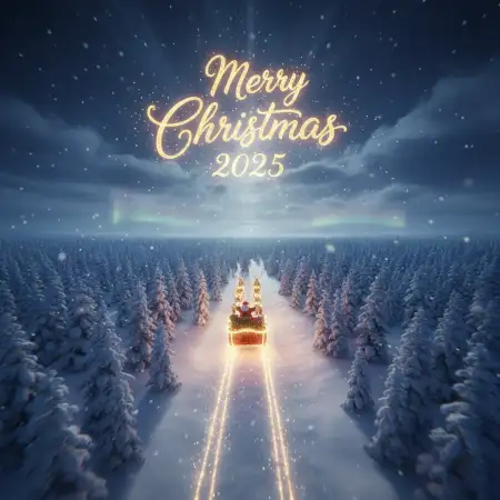 Free Short Merry Christmas Wishes 2025 Background Download