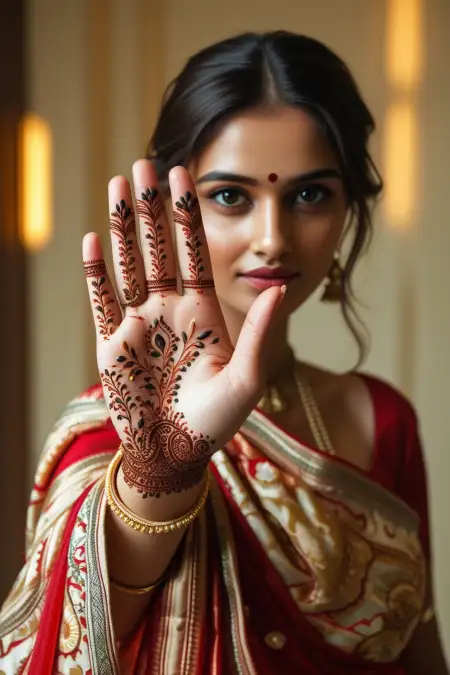 Shoulder Mehndi Design For Girls - Free Related Mehndi Design Image