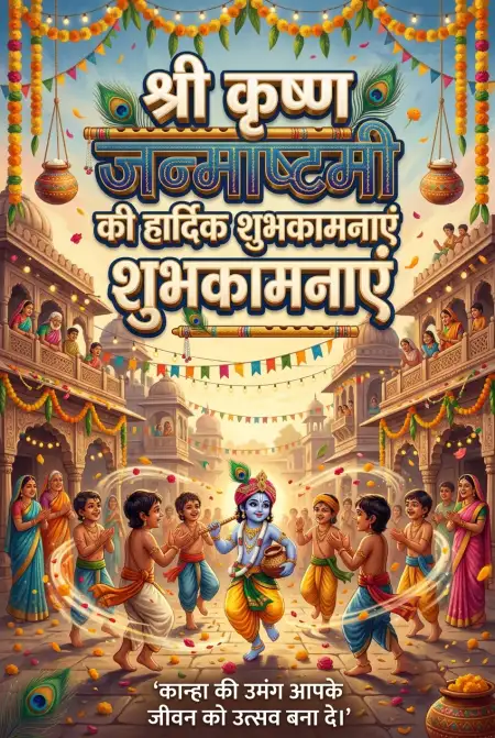 Free Shri Krishna Janmashtami Ki Hardik Shubhkamnaye 2026 Hd Images Image Download