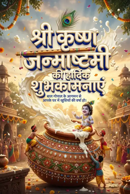 Free Shri Krishna Janmashtami Ki Hardik Shubhkamnaye Hd Images Image Download