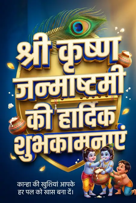 shri krishna janmashtami wishes in hindi for facebook