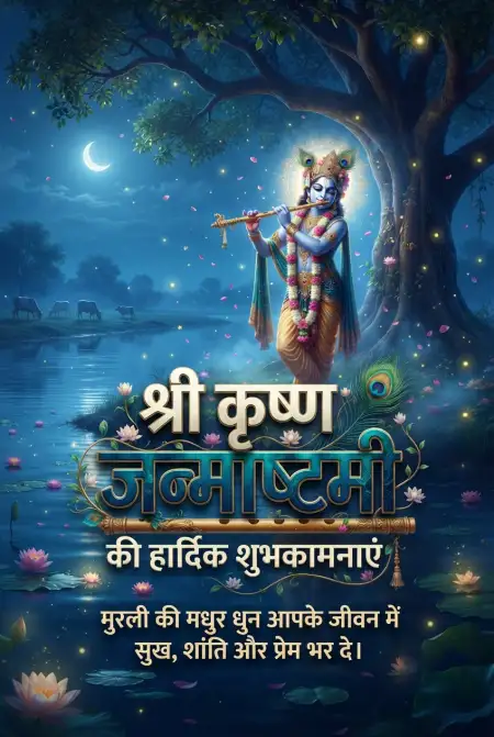 shri krishna janmashtami wishes in hindi for instagram