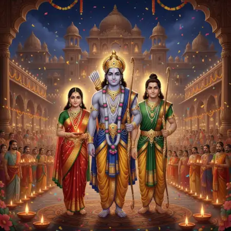 Shri Ram Mandir Celebration Background Hd - Free Rama Background Download