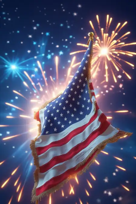 Simple American Flag Background For Flyers - Free Background Download