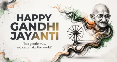 simple gandhi jayanti wishes 2026