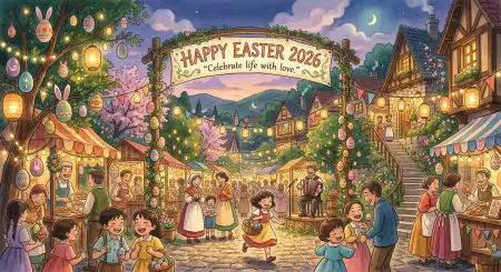 Free Simple Happy Easter 2026 Poems For Kids Image Download