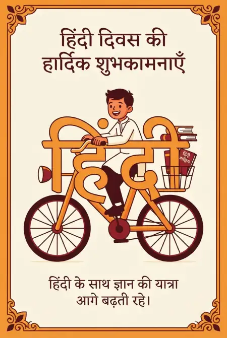 simple hindi diwas wishes 2026