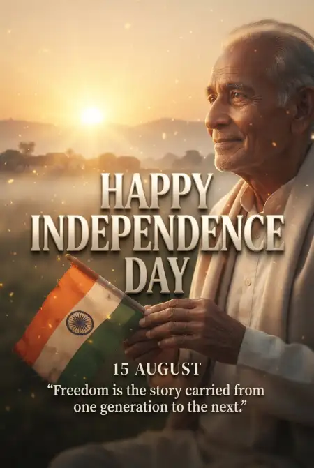 Simple Independence Day Wishes 2026 - Free Indian Independence Day Wishes 2026 Download