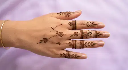 simple karwa chauth mehndi design for fingers - Karwa Chauth Mehndi Design 2026
