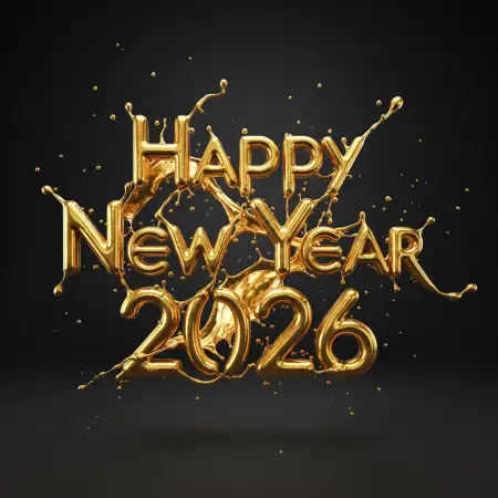 Simple New Year Greeting Card 2026 - Free New Year Greeting Card Download