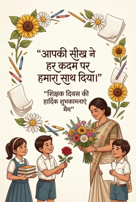 Simple Teachers Day Wishes In Hindi - Free Teachers Day Wishes In Hindi Download
