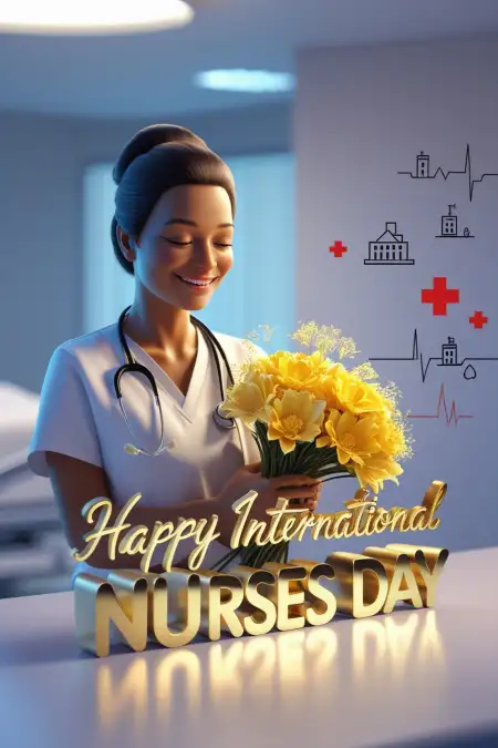 Simple Words To Say Happy International Nurses Day - Free Related Happy Iinternational Nurses Day Image