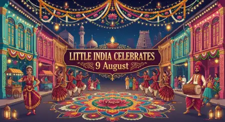 Singapore National Day 2026 Celebration In Little India - Free Singapore National Day 2026 Download