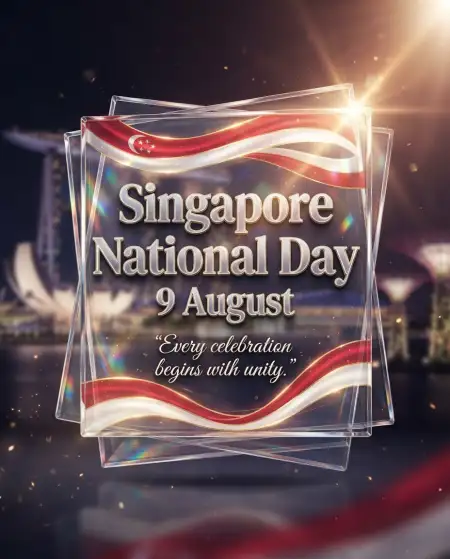 Singapore National Day 2026 Flyer Template Editable - Free Singapore National Day 2026 Download