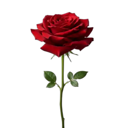 Single Red Rose Png Without Background Hd Quality - Free Rose Png Download