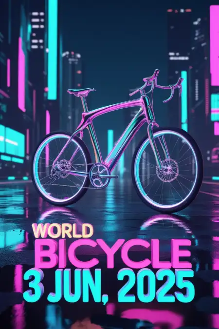 Slogan On World Bicycle Day With Image - Free Related World Bicycle Day Image