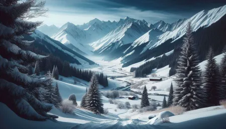 snowy mountain landscape wallpapers for laptops