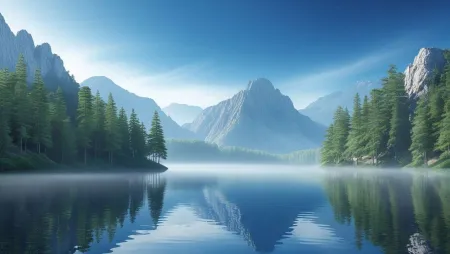 Snowy Mountain Nature Wallpaper Desktop - Free Related Nature Wallpaper 3d Image