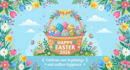 social media easter 2026 greeting templates