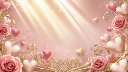 Soft Pastel Pink And Red Valentine Day Wallpaper For Desktop - Free Related Pink Image