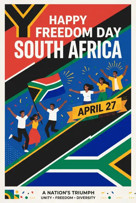 South Africa Freedom Day 2026 Poster Slogans Quotes - Free Happy Freedom Day South Africa Wishes 2026 Download