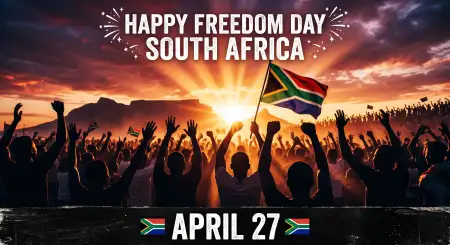 South Africa Freedom Day Captions Quotes Poster Text 2026 - Free Happy Freedom Day South Africa Wishes 2026 Download
