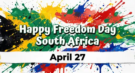 South Africa Freedom Day Captions Text Design Png 2026 - Free Happy Freedom Day South Africa Wishes 2026 Download