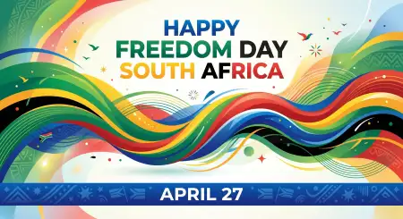 South Africa Freedom Day Wishes Captions Poster Text 2026 - Free Happy Freedom Day South Africa Wishes 2026 Download
