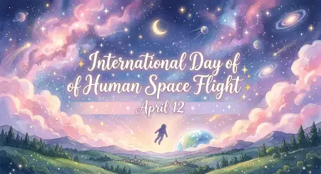Space Day Instagram Story Template - Free International Day Of Human Space Flight 2026 Download