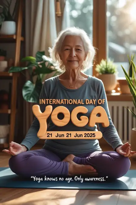 Spiritual Yoga Day Image With Heartfelt Wishes - Free Yoga Day Wishes Download