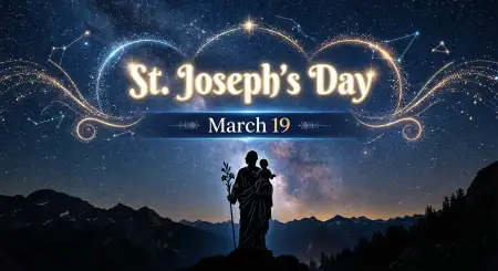 St Josephs Day Banner Design Free Png - Free St Josephs Day 2026 Download