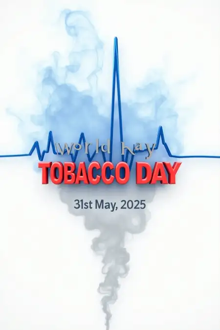 Stop Smoking 2025 Event Poster - Free World No Tobacco Day Download
