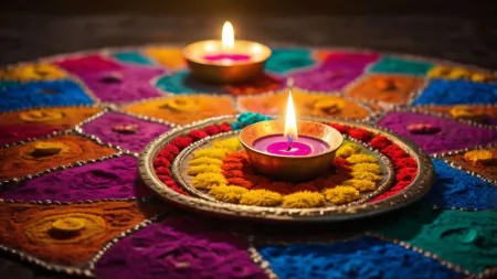 Stunning Happy Diwali 2024 Background With Diya - Free Background Download