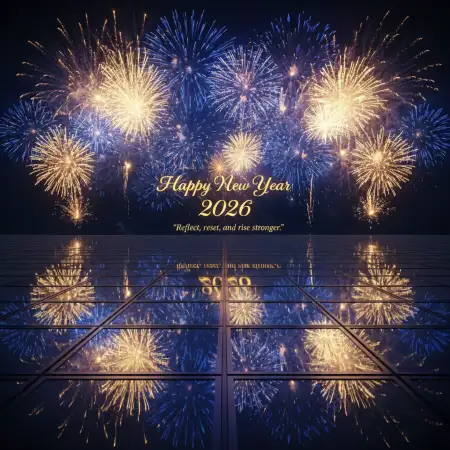 Free Stylish Happy New Year 2026 Wishes With Quote Background Download