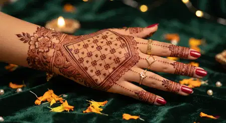 stylish karwa chauth mehndi design 2026 - Karwa Chauth Mehndi Design 2026