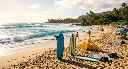 Free Summer Background With Surfing And Ocean Adventure Background Image Download