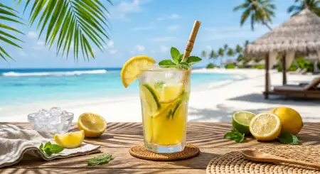 Summer Lemon Juice Background Wallpaper - Free Lemon Juice Background Download